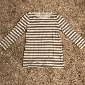 JCrew 3/4 Sleeve striped shirt